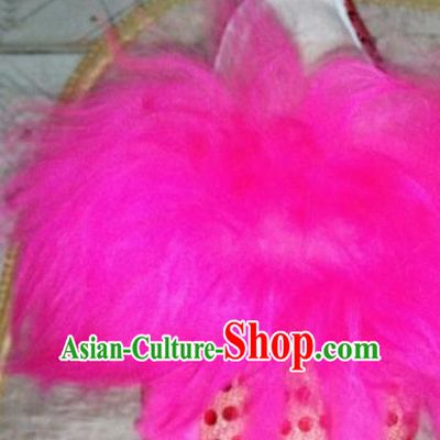 Chinese Traditional Lion Dance Rosy Shoes Handmade Folk Dance Shoes for Men