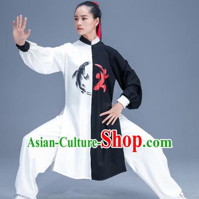 Chinese Traditional Kung Fu Training Garment Outfits Martial Arts Stage Show Costumes for Women