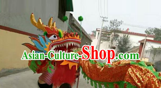 Chinese Traditional Red Dragon Head Prop Dragon Dance Competition Costumes for Adult Chinese Traditional Red Dragon Head Prop Dragon Dance Competition Costumes for Adult