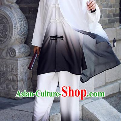Chinese Martial Arts Stage Show Garment Outfits Traditional Tai Chi Kung Fu Costumes for Adult