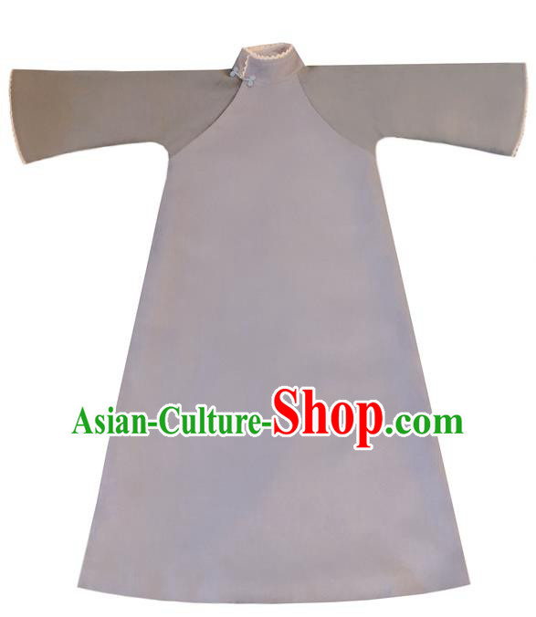Chinese Traditional Grey Woolen Qipao Dress National Tang Suit Cheongsam Costumes for Women Chinese Traditional Grey Woolen Qipao Dress National Tang Suit Cheongsam Costumes for Women