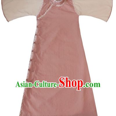 Chinese Traditional Pink Qipao Dress National Tang Suit Cheongsam Costumes for Women