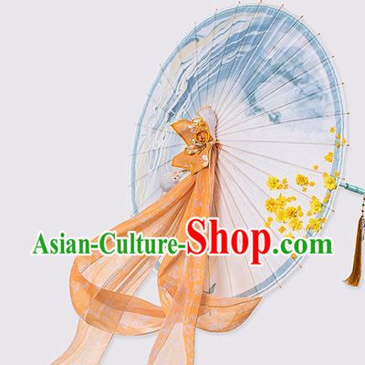 Chinese Traditional Hanfu Umbrella Ancient Princess Paper Umbrella for Women