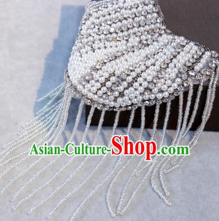 Top Cosplay Shoulder Board Compere Beads Tassel Shoulder Knot