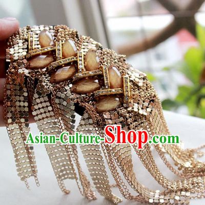 Top Cosplay Golden Shoulder Board Compere Tassel Shoulder Knot