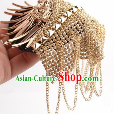 Top Cosplay Golden Shoulder Board Compere Tassel Shoulder Knot