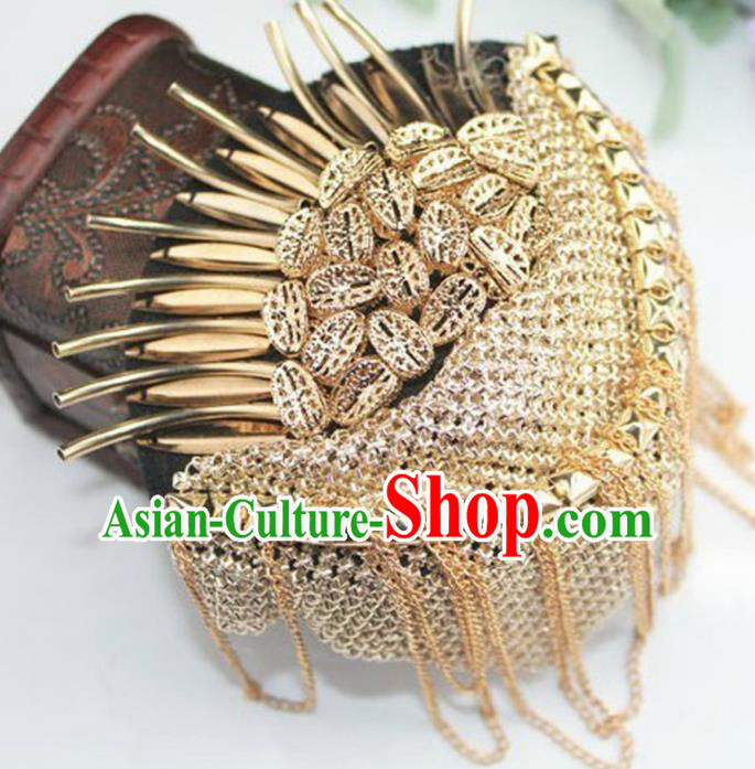 Top Cosplay Golden Shoulder Board Compere Tassel Shoulder Knot Top Cosplay Golden Shoulder Board Compere Tassel Shoulder Knot