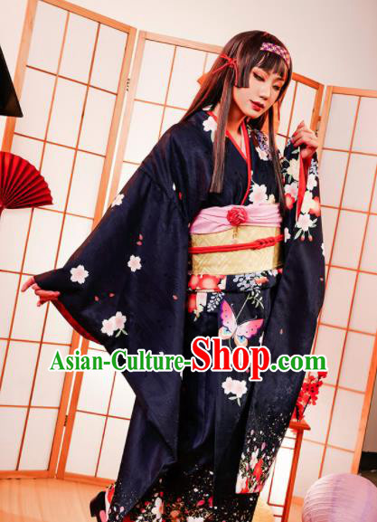 Japanese Traditional Cosplay Geisha Kimono Dress Japan Costumes for Women Japanese Traditional Cosplay Geisha Kimono Dress Japan Costumes for Women