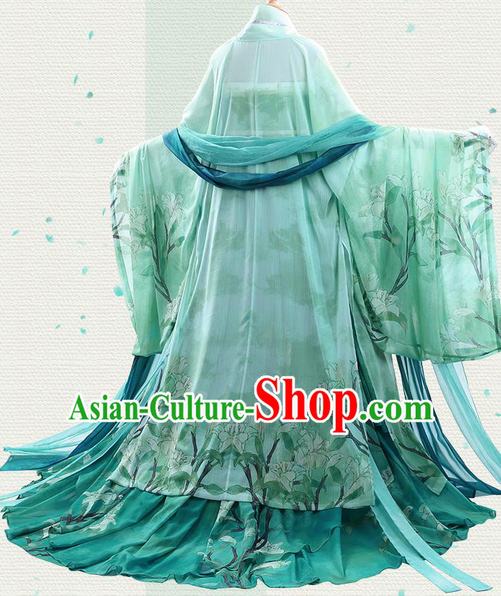 Chinese Traditional Cosplay Goddess Green Hanfu Dress Ancient Princess Costumes for Women Chinese Traditional Cosplay Goddess Green Hanfu Dress Ancient Princess Costumes for Women