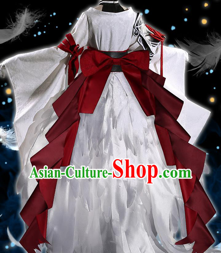 Japanese Traditional Cosplay Crane Dress Japan Onmyoji Costumes for Women Japanese Traditional Cosplay Crane Dress Japan Onmyoji Costumes for Women