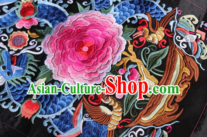 Chinese Traditional Embroidered Phoenix Peony Patch Embroidery Dress Applique Craft Embroidering Accessories Chinese Traditional Embroidered Phoenix Peony Patch Embroidery Dress Applique Craft Embroidering Accessories
