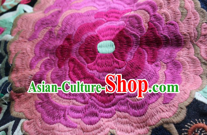 Chinese Traditional Embroidered Dragon Peony Patch Embroidery Craft Embroidering Accessories Chinese Traditional Embroidered Dragon Peony Patch Embroidery Craft Embroidering Accessories