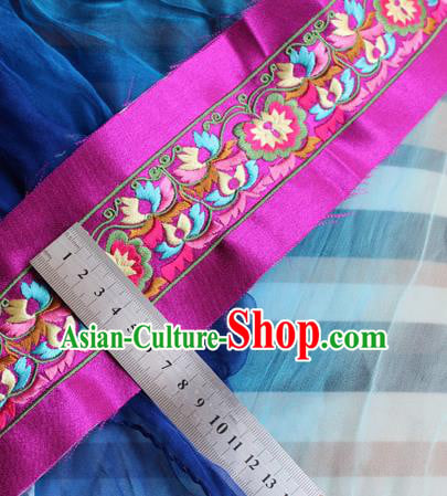 Chinese Traditional Embroidered Flowers Purple Applique Embroidery Patch Embroidery Craft Accessories Chinese Traditional Embroidered Flowers Purple Applique Embroidery Patch Embroidery Craft Accessories