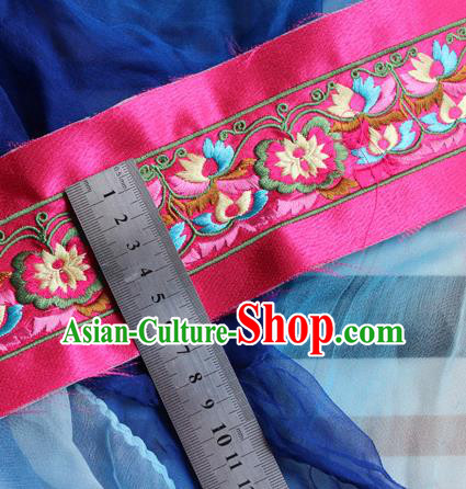 Chinese Traditional Embroidered Flowers Rosy Applique Embroidery Patch Embroidery Craft Accessories Chinese Traditional Embroidered Flowers Rosy Applique Embroidery Patch Embroidery Craft Accessories