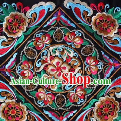 Chinese Traditional Embroidered Red Sunflowers Applique Embroidery Patch Embroidery Craft Accessories