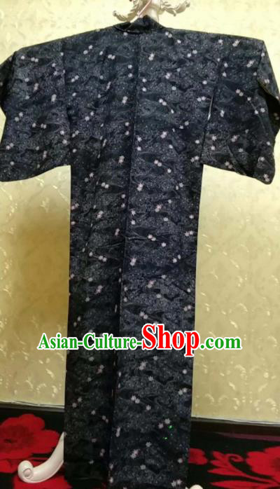 Traditional Japan Samurai Black Kimono Asian Japanese Fashion Apparel Yukata Costume for Men Traditional Japan Samurai Black Kimono Asian Japanese Fashion Apparel Yukata Costume for Men