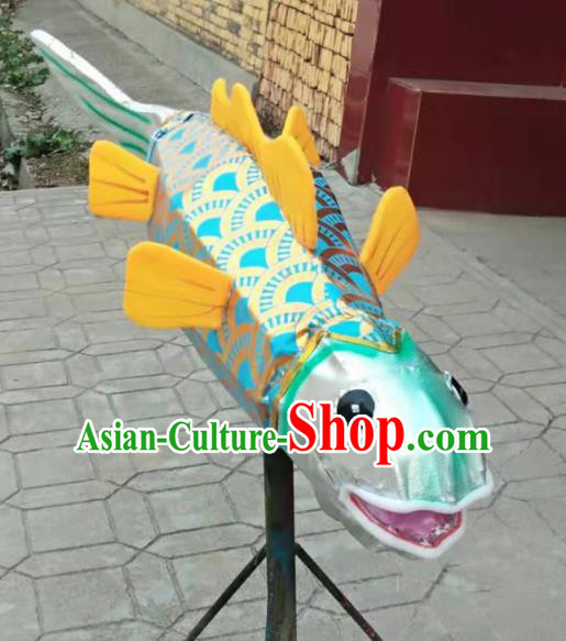 Chinese Traditional Blue Carp Lantern Handmade Lantern Festival Fish Lamp Chinese Traditional Blue Carp Lantern Handmade Lantern Festival Fish Lamp