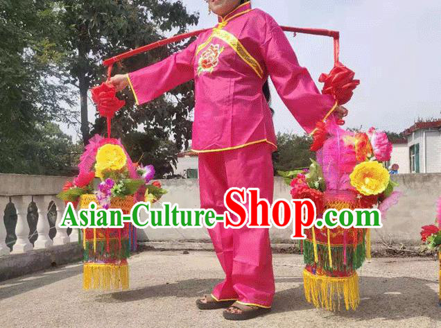 Chinese Traditional Opera Prop Lantern Festival Folk Dance Flower Baskets Chinese Traditional Opera Prop Lantern Festival Folk Dance Flower Baskets