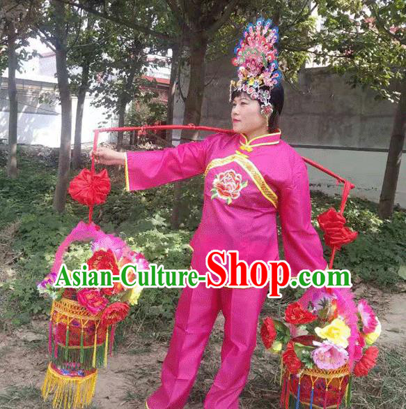 Chinese Traditional Opera Prop Lantern Festival Folk Dance Flower Baskets Chinese Traditional Opera Prop Lantern Festival Folk Dance Flower Baskets