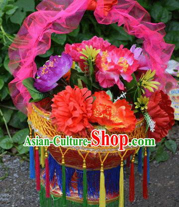 Chinese Traditional Opera Prop Lantern Festival Folk Dance Flower Baskets Chinese Traditional Opera Prop Lantern Festival Folk Dance Flower Baskets