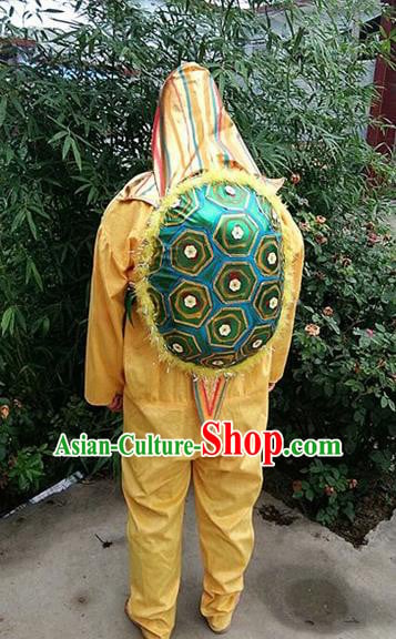 Traditional Chinese New Year Cosplay Tortoise Golden Costume Complete Set Traditional Chinese New Year Cosplay Tortoise Golden Costume Complete Set