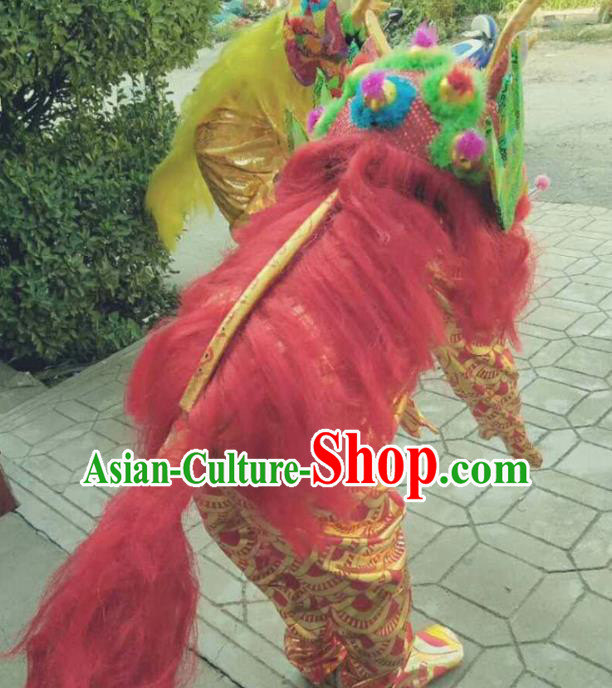 Cosplay Kylin Traditional Chinese New Year Red Costume Complete Set Cosplay Kylin Traditional Chinese New Year Red Costume Complete Set