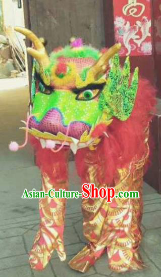 Cosplay Kylin Traditional Chinese New Year Red Costume Complete Set Cosplay Kylin Traditional Chinese New Year Red Costume Complete Set