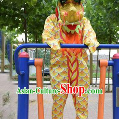 Cosplay Zodiac Dragon Traditional Chinese New Year Stage Performance Costume Complete Set