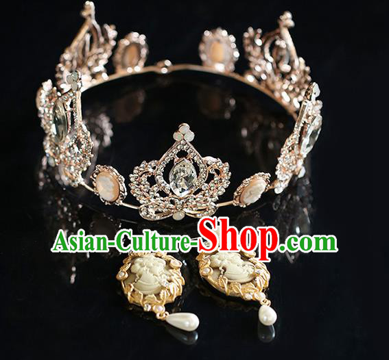 Top Grade Baroque Princess Royal Crown Wedding Queen Hair Accessories for Women Top Grade Baroque Princess Royal Crown Wedding Queen Hair Accessories for Women