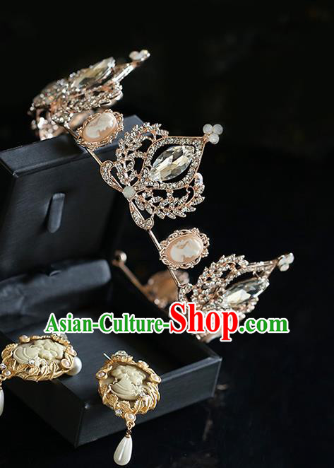 Top Grade Baroque Princess Royal Crown Wedding Queen Hair Accessories for Women Top Grade Baroque Princess Royal Crown Wedding Queen Hair Accessories for Women