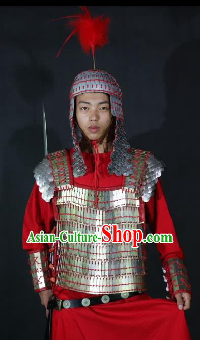 Chinese Traditional Tang Dynasty General Body Armor Ancient Soldier Swordsman Costumes for Men Chinese Traditional Tang Dynasty General Body Armor Ancient Soldier Swordsman Costumes for Men