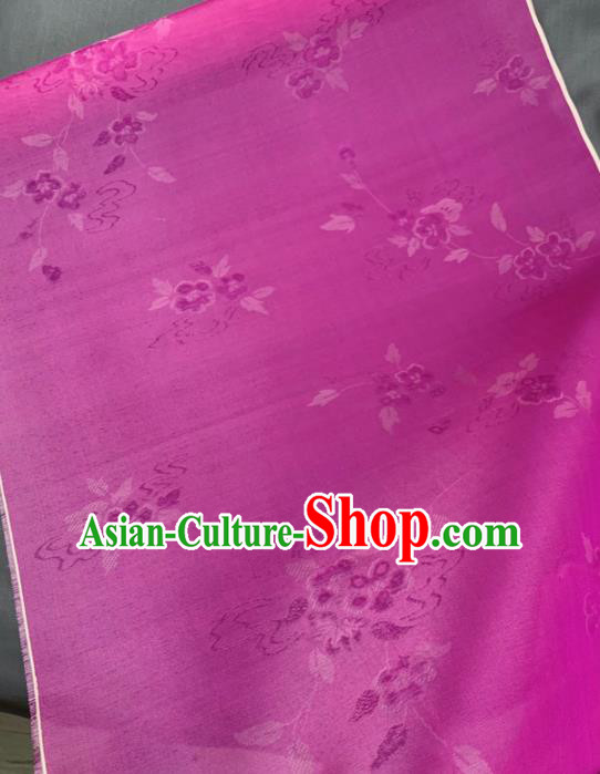 Chinese Traditional Classical Flowers Pattern Design Rosy Silk Fabric Asian Hanfu Material Chinese Traditional Classical Flowers Pattern Design Rosy Silk Fabric Asian Hanfu Material