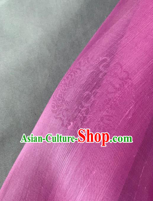 Chinese Classical Round Pattern Design Lilac Silk Fabric Asian Traditional Hanfu Brocade Material Chinese Classical Round Pattern Design Lilac Silk Fabric Asian Traditional Hanfu Brocade Material