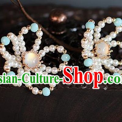 Traditional Chinese Handmade Plum Blossom Hairpins Headdress Ancient Hanfu Hair Accessories for Women