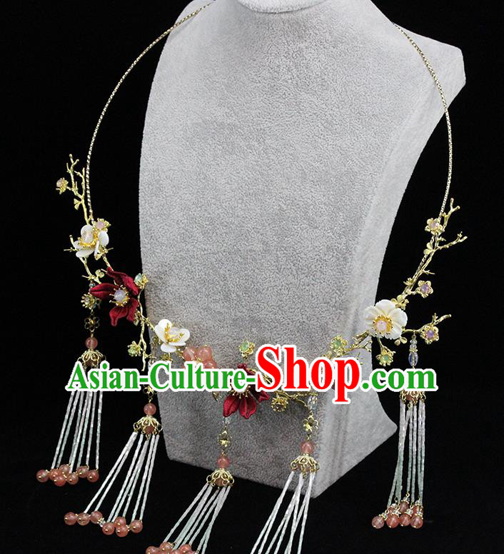 Traditional Chinese Ming Dynasty Necklace Ancient Handmade Necklet Accessories for Women Traditional Chinese Ming Dynasty Necklace Ancient Handmade Necklet Accessories for Women