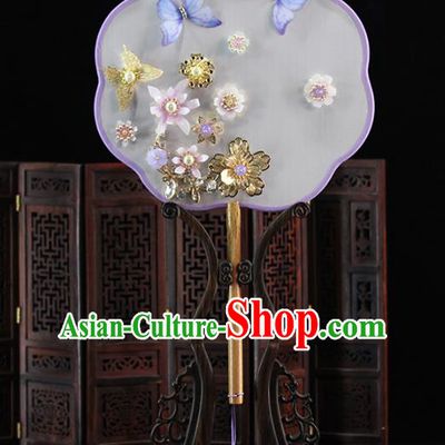 Traditional Chinese Classical Dance Fans Ancient Hanfu Wedding Palace Fan for Women