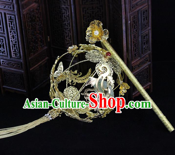 Traditional Chinese Wedding Jade Portable Lantern Handmade Bride Accessories for Women Traditional Chinese Wedding Jade Portable Lantern Handmade Bride Accessories for Women