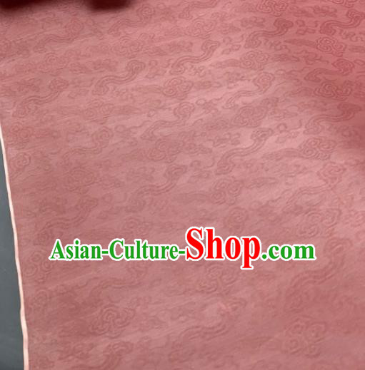 Chinese Traditional Classical Clouds Pattern Design Peach Pink Silk Fabric Asian Hanfu Material Chinese Traditional Classical Clouds Pattern Design Peach Pink Silk Fabric Asian Hanfu Material