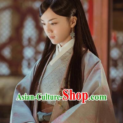 Chinese Drama Ancient Ming Dynasty Dauphine Concubine Sun Ruowei Replica Costumes and Headpiece for Women