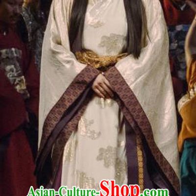 Chinese Drama Ancient Ming Dynasty Civilian Lady Sun Ruowei Replica Costumes and Headpiece for Women