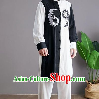 Chinese Martial Arts Outfits Traditional Tai Chi Kung Fu Training Costumes for Men
