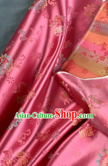 Chinese Classical Chrysanthemum Pattern Design Peach Pink Silk Fabric Asian Traditional Hanfu Brocade Material Chinese Classical Chrysanthemum Pattern Design Peach Pink Silk Fabric Asian Traditional Hanfu Brocade Material