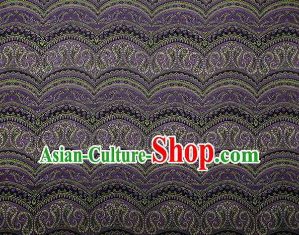 Chinese Traditional Pattern Design Purple Brocade Fabric Cheongsam Satin Tapestry Drapery Chinese Traditional Pattern Design Purple Brocade Fabric Cheongsam Satin Tapestry Drapery