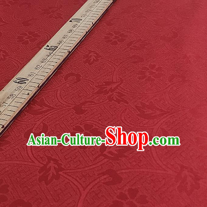 Chinese Traditional Design Pattern Red Silk Fabric Cheongsam Mulberry Silk Drapery Chinese Traditional Design Pattern Red Silk Fabric Cheongsam Mulberry Silk Drapery