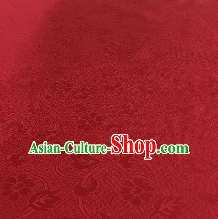 Chinese Traditional Design Pattern Red Silk Fabric Cheongsam Mulberry Silk Drapery Chinese Traditional Design Pattern Red Silk Fabric Cheongsam Mulberry Silk Drapery