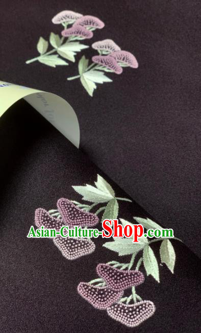 Chinese Classical Embroidered Pattern Design Wine Red Silk Fabric Asian Traditional Hanfu Brocade Material Chinese Classical Embroidered Pattern Design Wine Red Silk Fabric Asian Traditional Hanfu Brocade Material