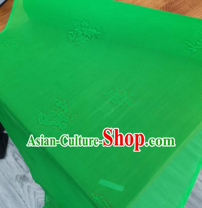 Chinese Traditional Jacquard Design Pattern Green Silk Fabric Cheongsam Mulberry Silk Drapery Chinese Traditional Jacquard Design Pattern Green Silk Fabric Cheongsam Mulberry Silk Drapery