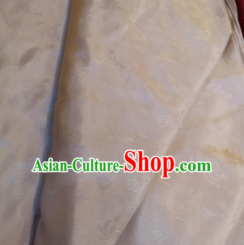 Chinese Traditional Jacquard Design Pattern Light Pink Silk Fabric Cheongsam Mulberry Silk Drapery