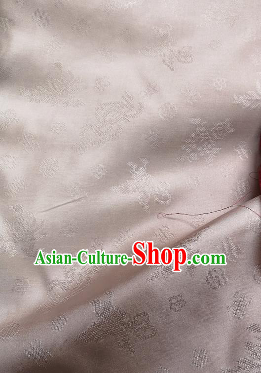 Chinese Traditional Jacquard Design Pattern Light Pink Silk Fabric Cheongsam Mulberry Silk Drapery