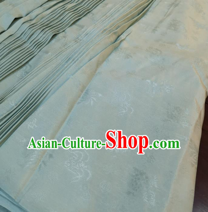 Chinese Traditional Jacquard Butterfly Design Pattern Light Blue Silk Fabric Cheongsam Mulberry Silk Drapery Chinese Traditional Jacquard Butterfly Design Pattern Light Blue Silk Fabric Cheongsam Mulberry Silk Drapery